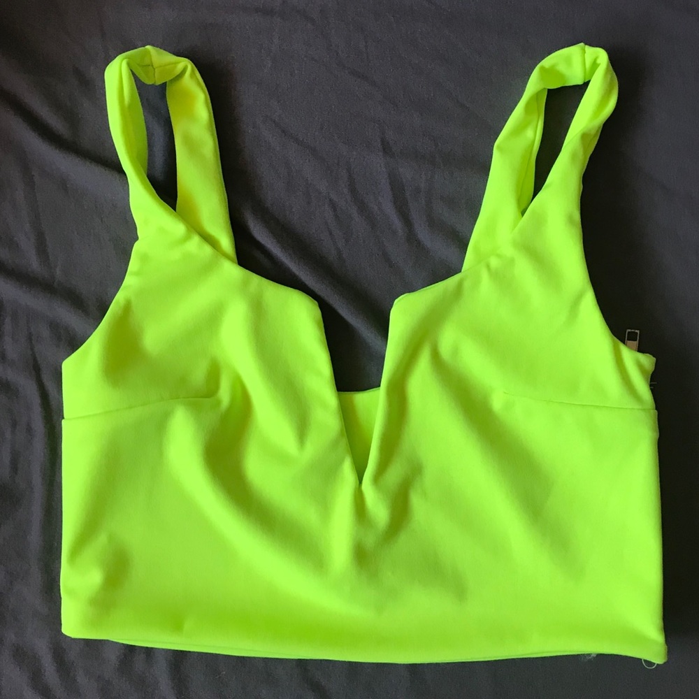Neon crop top